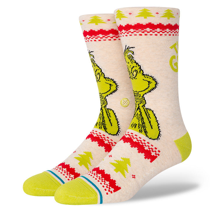 Stance - Grinch Sweater Men's Socks, Canvas
