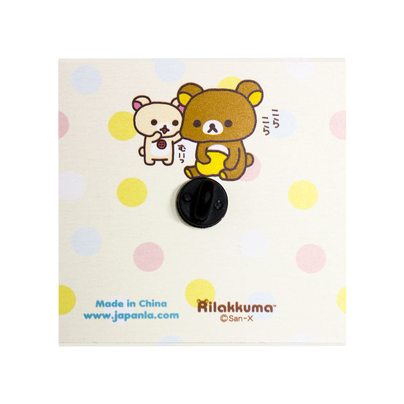 JapanLA - Korilakkuma Strawberry King Enamel Pin - The Giant Peach