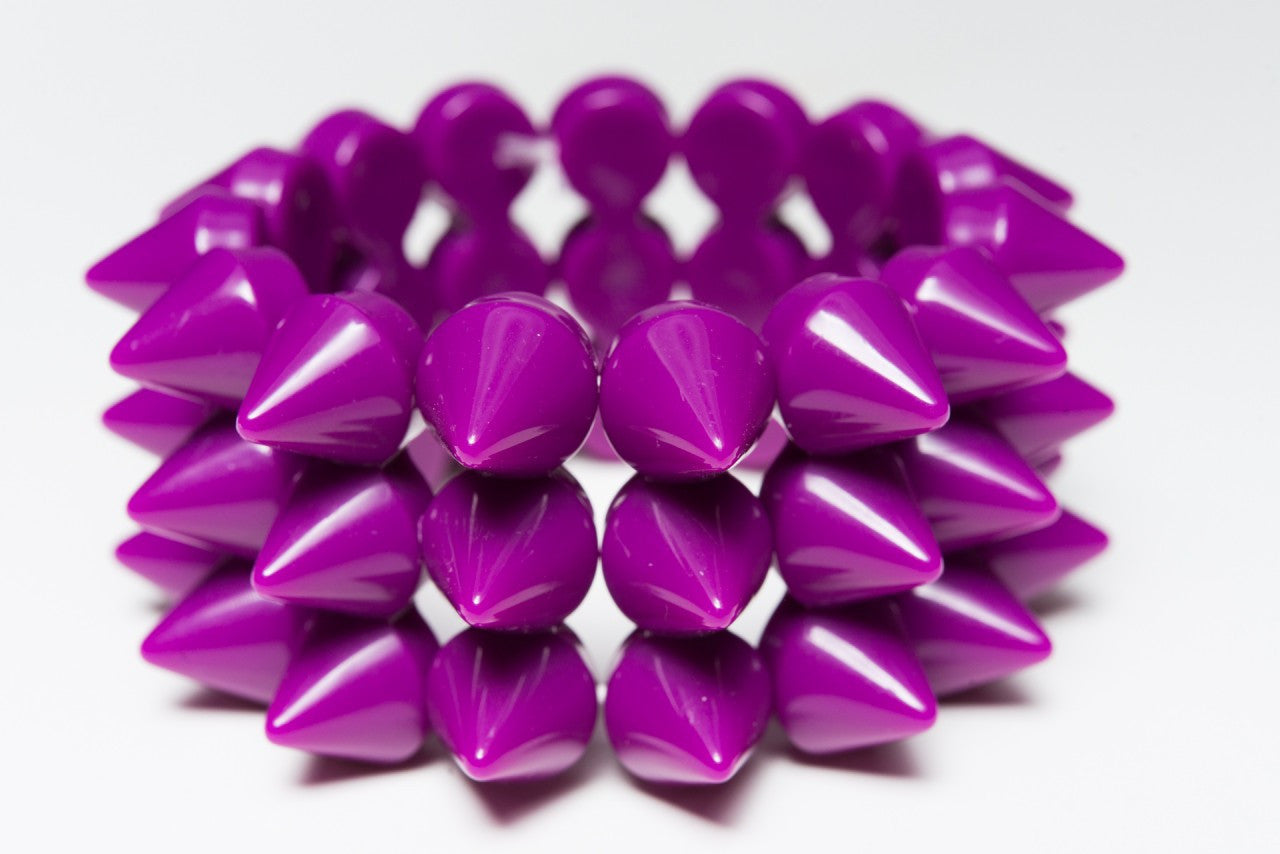 Rainbow Starr - Elena bracelet, purple - The Giant Peach