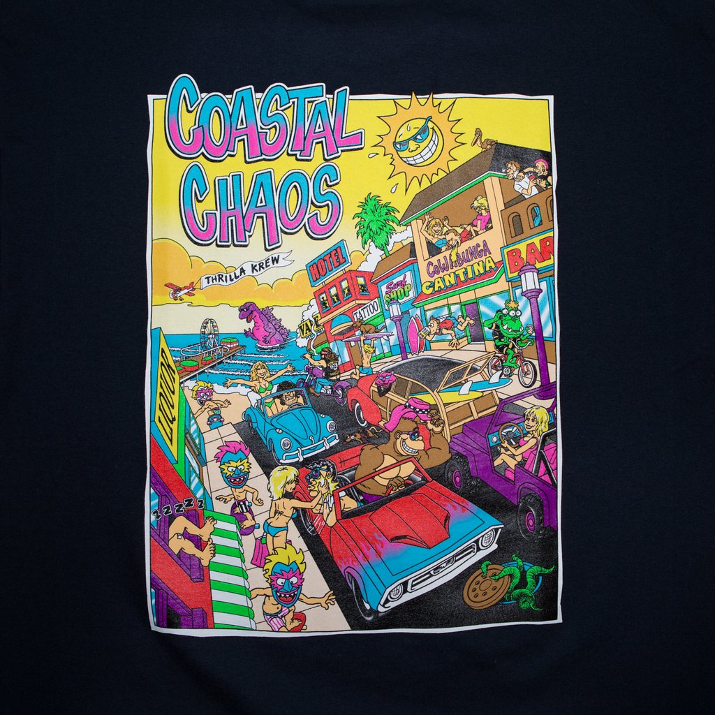 Thrilla Krew - Coastal Chaos Men's Tee, Navy