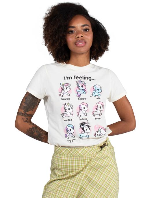 tokidoki - Unicorno Moods Women's Tee, Cream