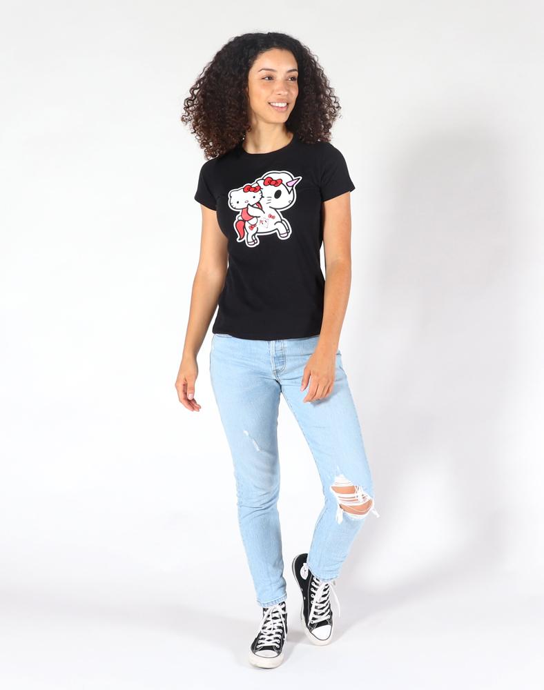 tokidoki x Hello Kitty Unikitty Ride Women's Tee, Black