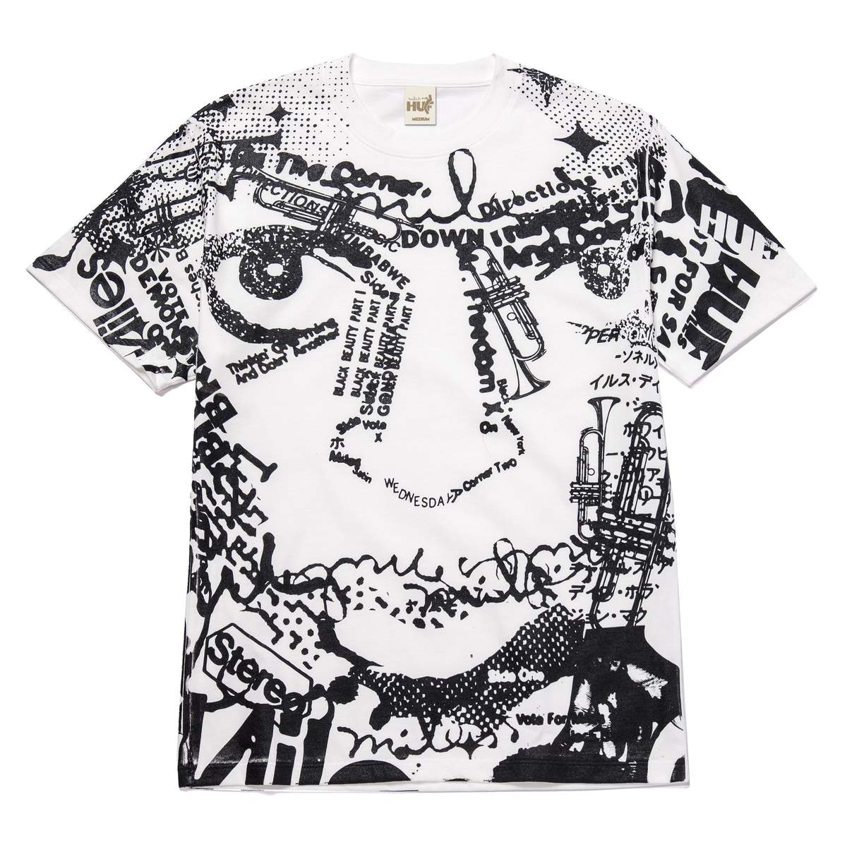 HUF x Miles Davis - Vote For Miles Tee, White