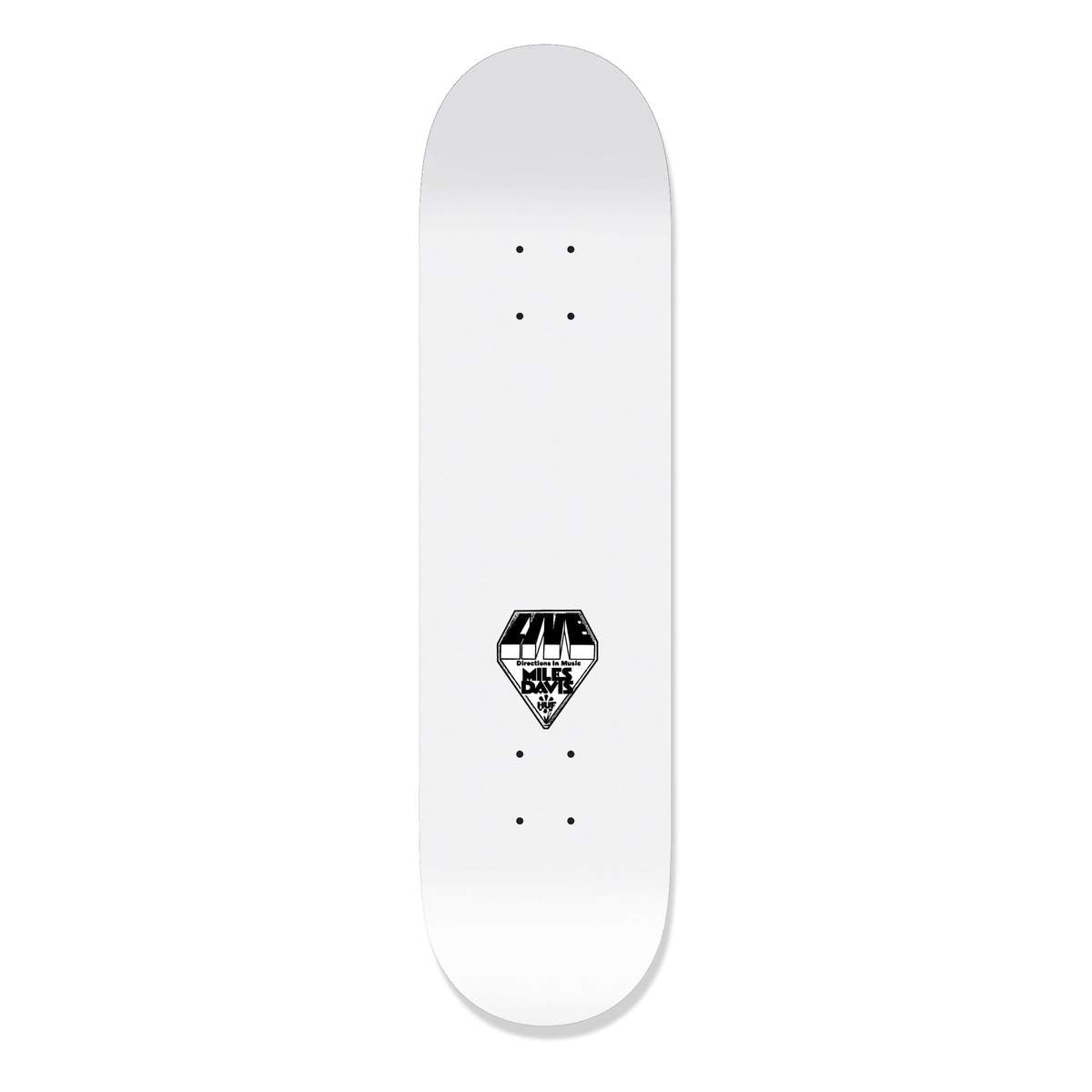 HUF x Miles Davis - Vote For Miles Skateboard Deck, White