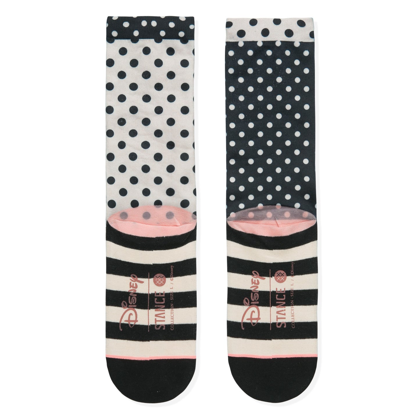 Stance x Disney - Sprinkled Minnie Women's Socks, Black - The Giant Peach