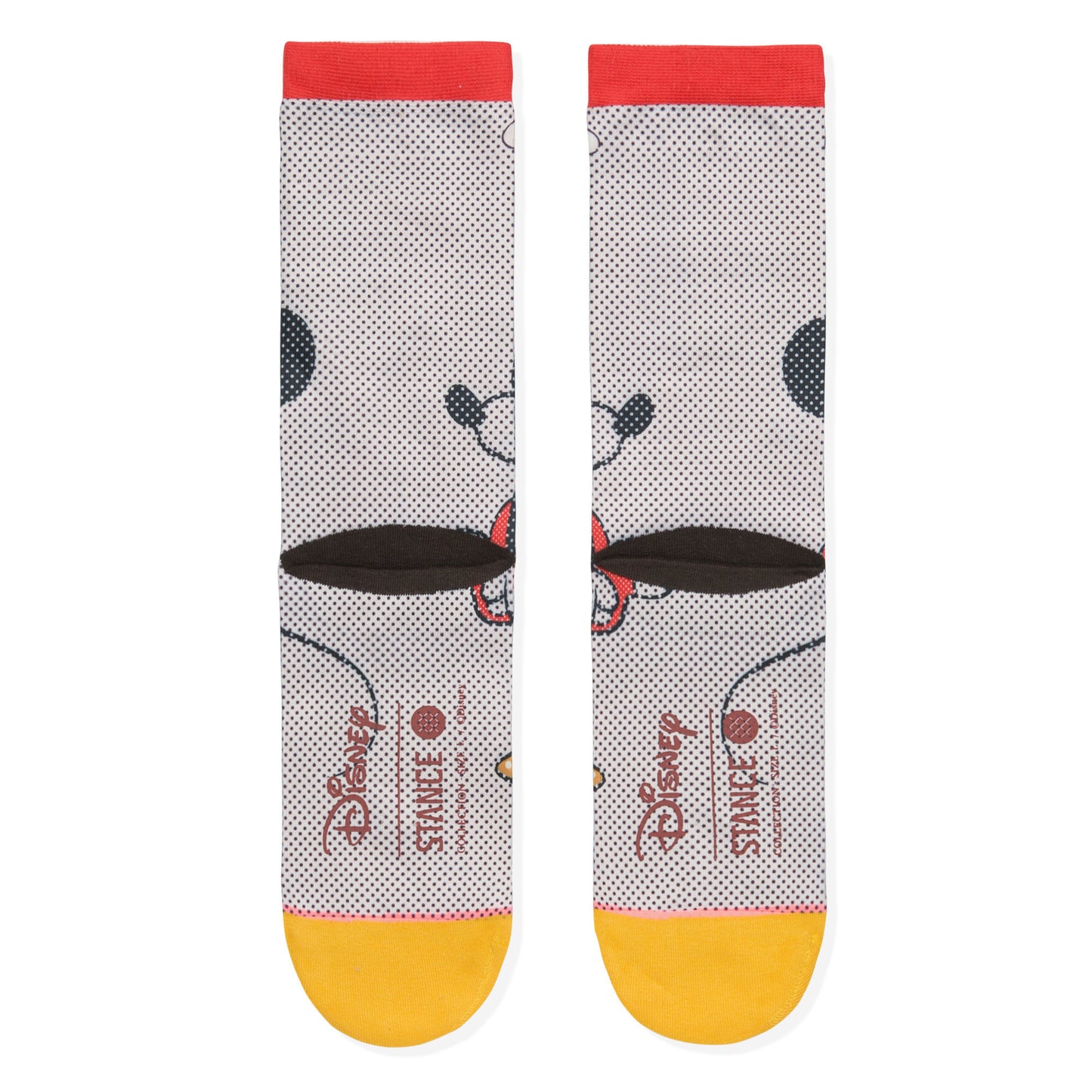 Stance x Disney - Tick Tock Minnie Women's Socks, Off White - The Giant Peach