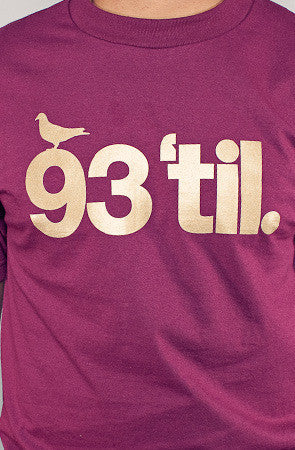 Adapt x Souls of Mischief - 93 'til Infinity Men's Shirt, Maroon/Gold - The Giant Peach