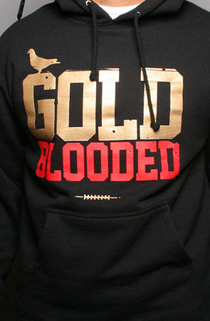 Adapt - Gold Blooded Men's Hoodie, Black - The Giant Peach