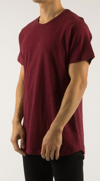 Akomplice - Epple Men's Basic Tee, Maroon/White - The Giant Peach