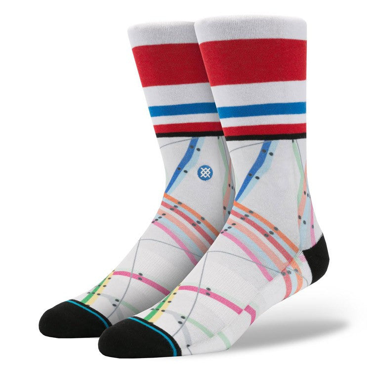Stance - NBA All Star Maps Men's Socks, White - The Giant Peach
