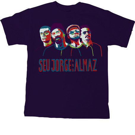 Seu Jorge - Portraits Men's Shirt, Navy - The Giant Peach
