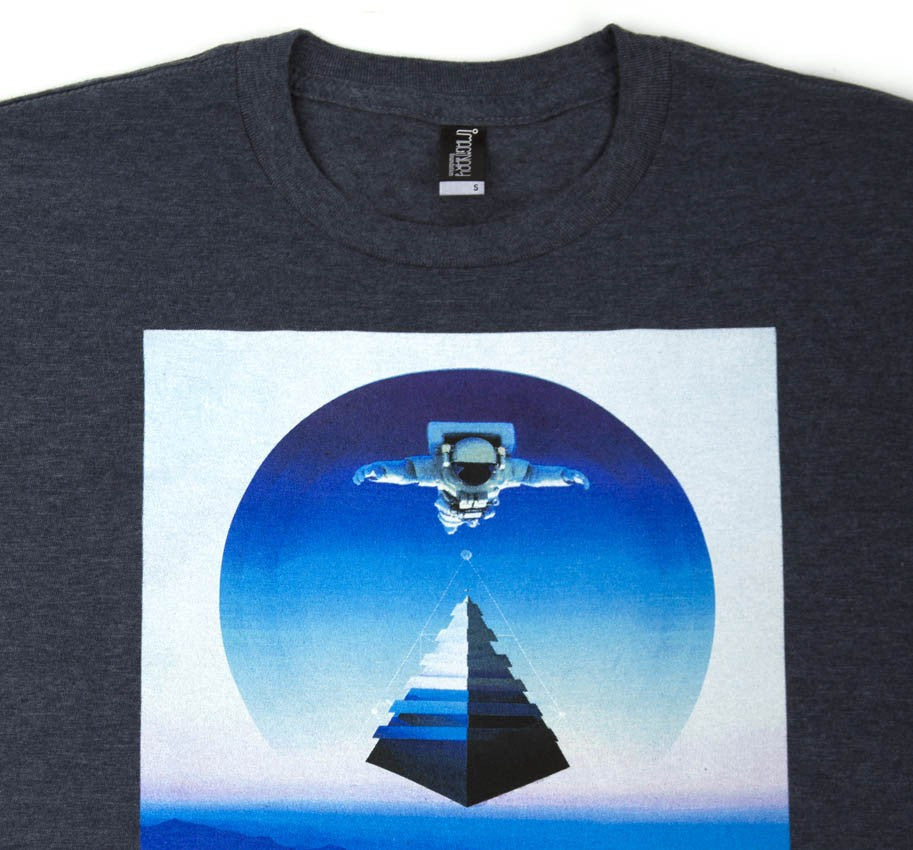 Imaginary Foundation - Azimuth Men's Shirt, Navy Heather - The Giant Peach