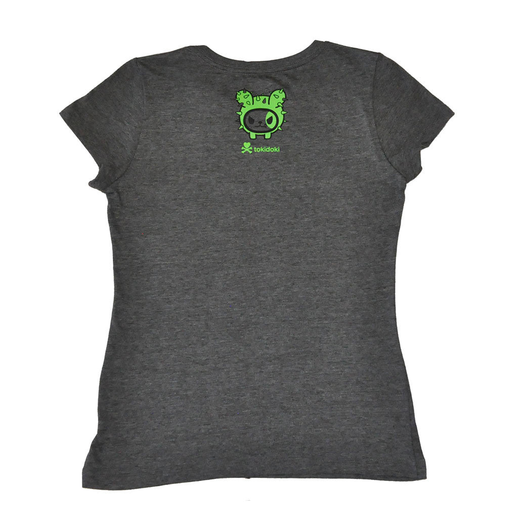 tokidoki - Berry Good Pizza Women's Tee, Dark Heather Grey - The Giant Peach