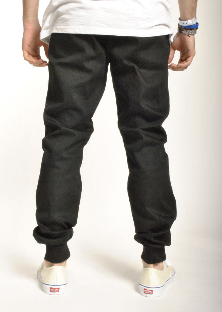 Rustic Dime - Sunset Jogger, Black Stretch Twill - The Giant Peach