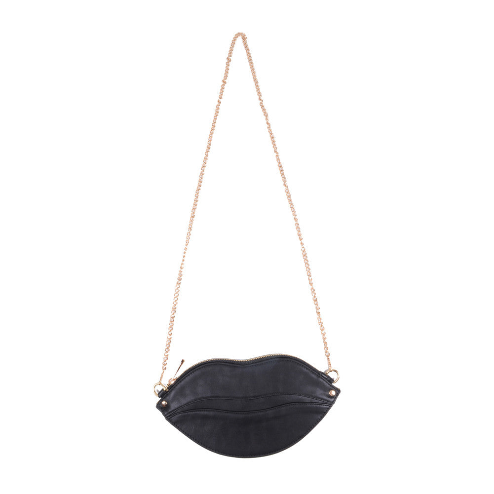 Hot Lips Clutch, Black - The Giant Peach