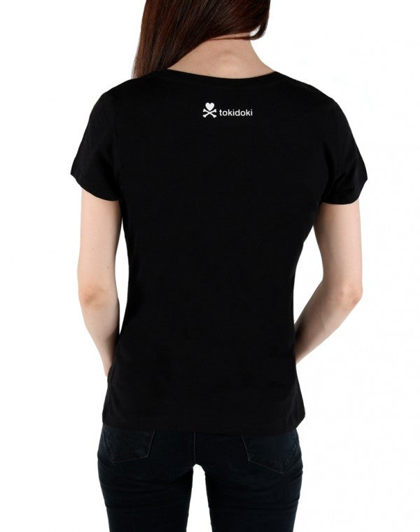 tokidoki - Blooming Women's Tee, Black - The Giant Peach