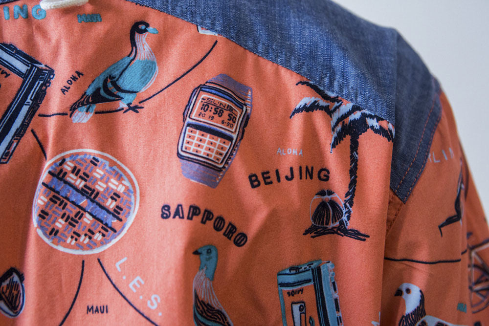 Staple - Bondi Men's Woven Shirt, Indigo - The Giant Peach