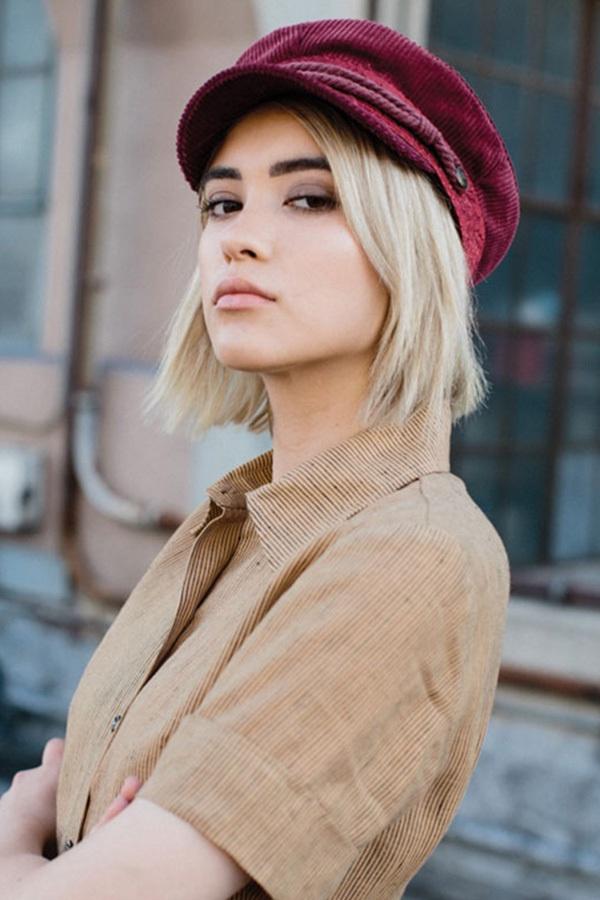 Brixton - Albany Cap, Burgundy - The Giant Peach