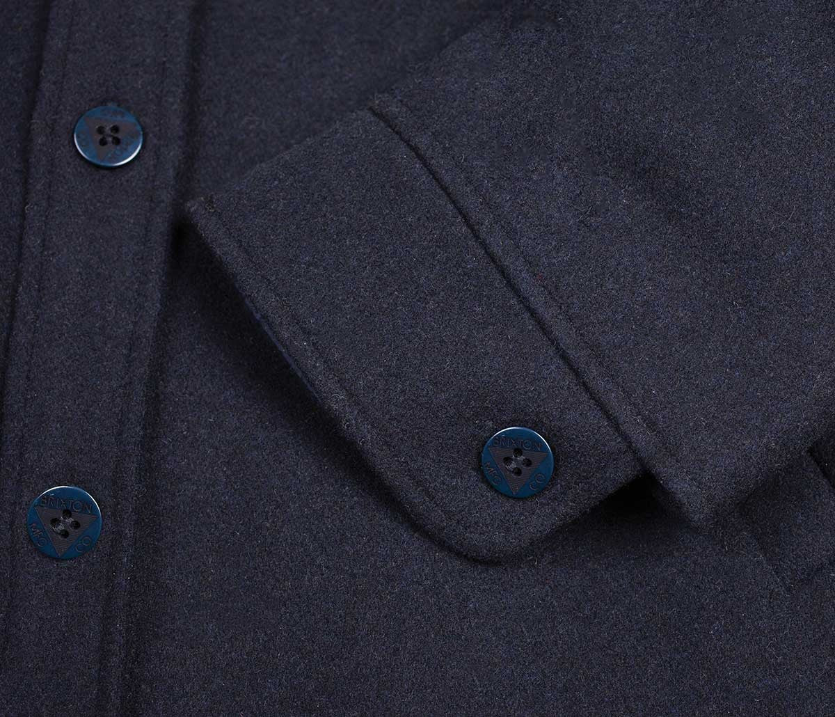 Brixton - Compass Hooded Men's Jacket, Navy - The Giant Peach