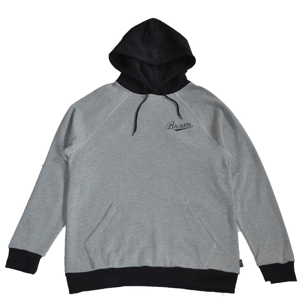 Brixton - Fenway Men's Hood Fleece, Heather Grey/Black - The Giant Peach