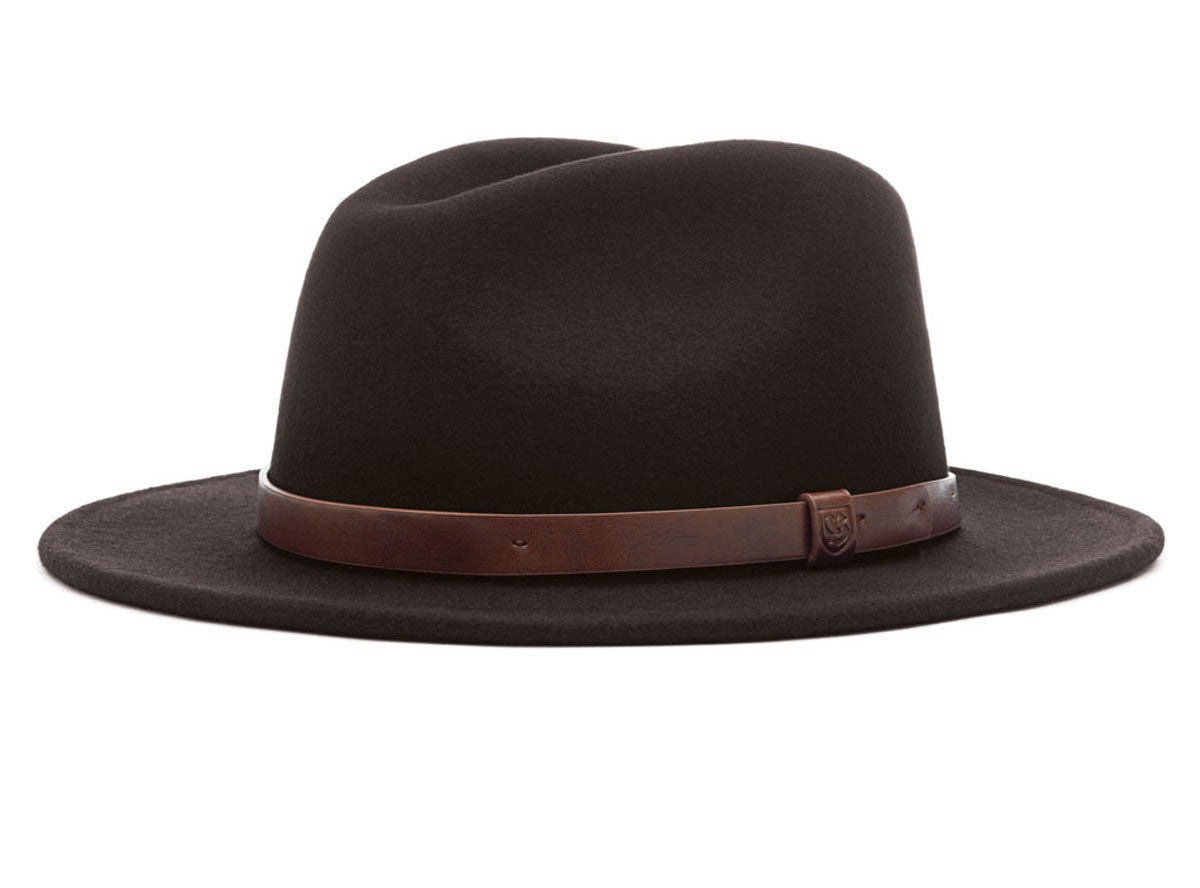 Brixton - Messer Fedora, Black - The Giant Peach