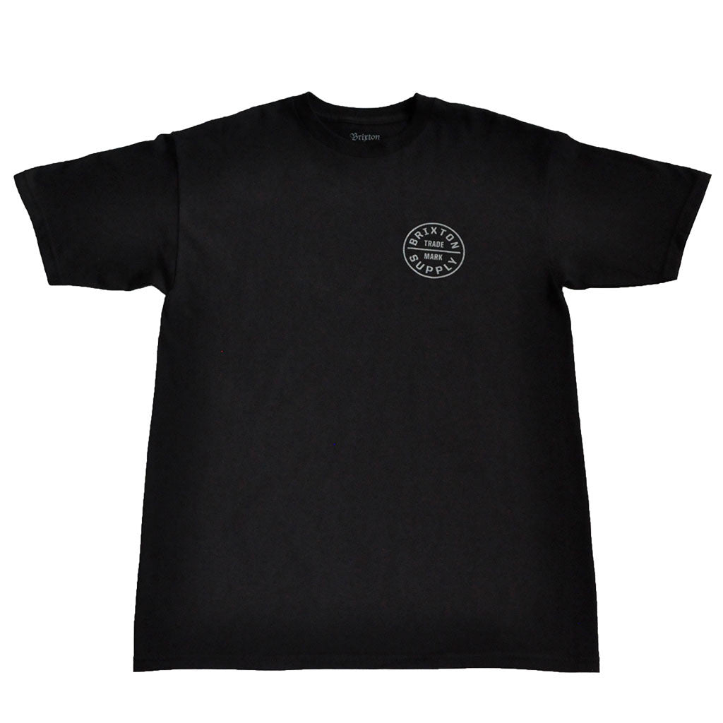 Brixton - Oath Men's S/S Standard Tee, Black/Grey - The Giant Peach