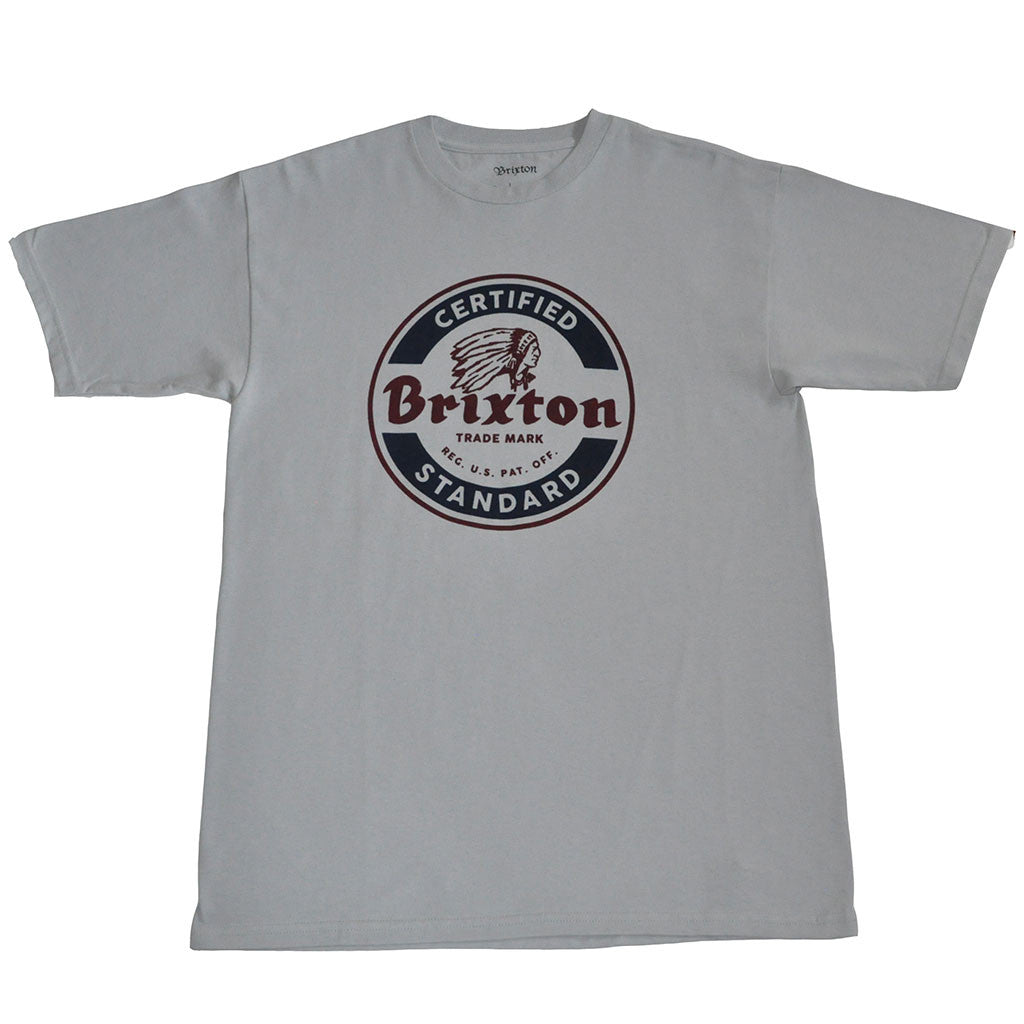 Brixton - Soto Men's S/S Standard Tee, Grey - The Giant Peach