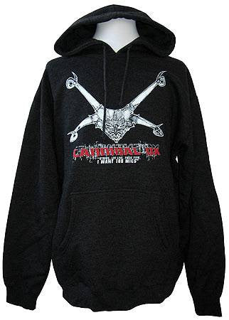 Cannibal Ox - Logo Hoodie, Heather Charcoal - The Giant Peach