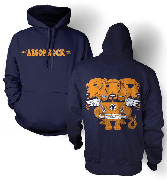 Aesop Rock - Cerberus Men's Hoodie, Navy - The Giant Peach