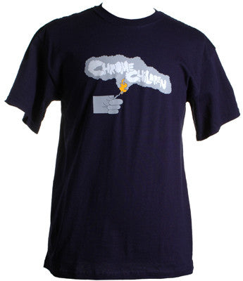 Stones Throw - Chrome Children Shirt, Navy - The Giant Peach