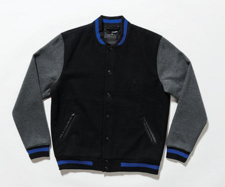 The Quiet Life - Classic Men's Coach Jacket, Black/Charcoal - The Giant Peach