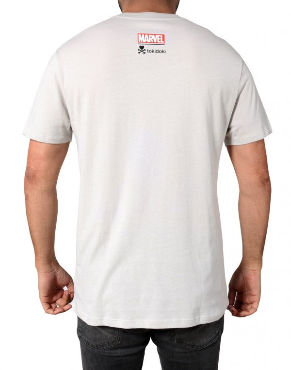 tokidoki TKDK x Marvel - Deadly Panther Men's Shirt, Grey - The Giant Peach