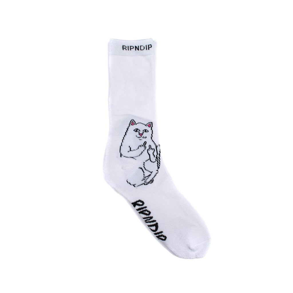 RIPNDIP - Lord Nermal Socks, White - The Giant Peach