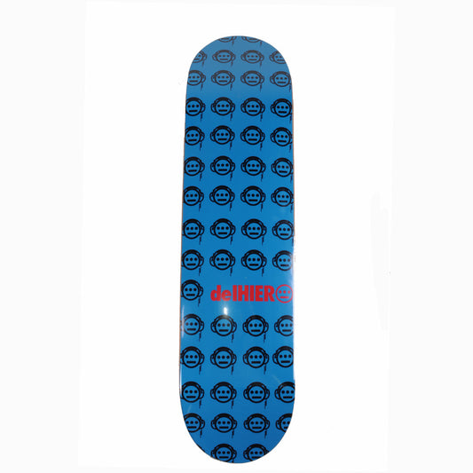 DelHiero Skateboard Deck, Blue with Black (autographed by Del) - The Giant Peach