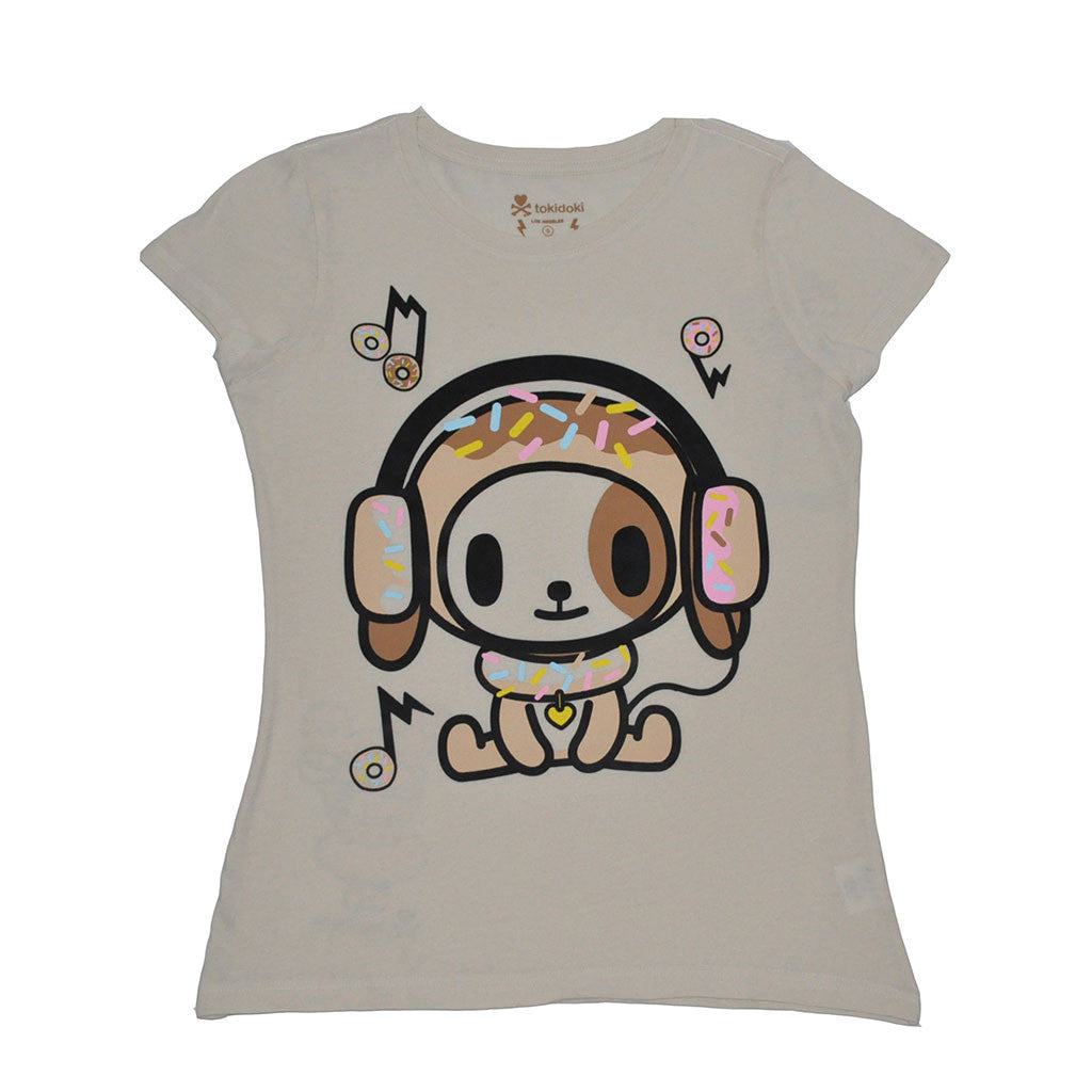 tokidoki - Donut Beats Women's Shirt, Cream - The Giant Peach