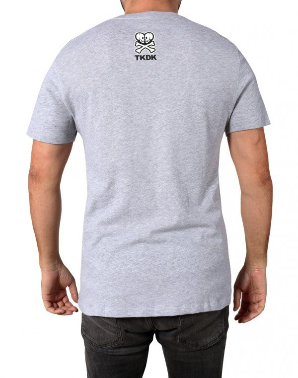 tokidoki TKDK - Dragon Chaser Men's Shirt, Light Heather Grey - The Giant Peach