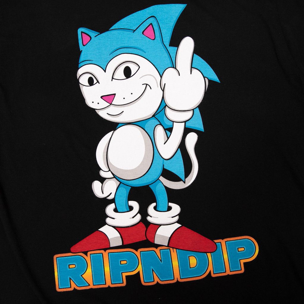 RIPNDIP - Nermhog Men's Tee, Black - The Giant Peach