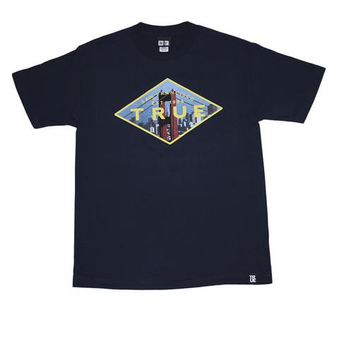 TRUE - Established Men's Shirt, Navy - The Giant Peach