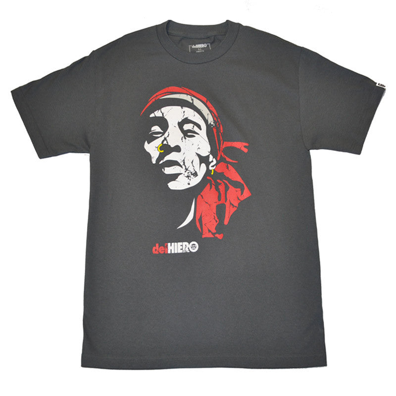 delHIERO - Face Del Men's Shirt, Graphite - The Giant Peach