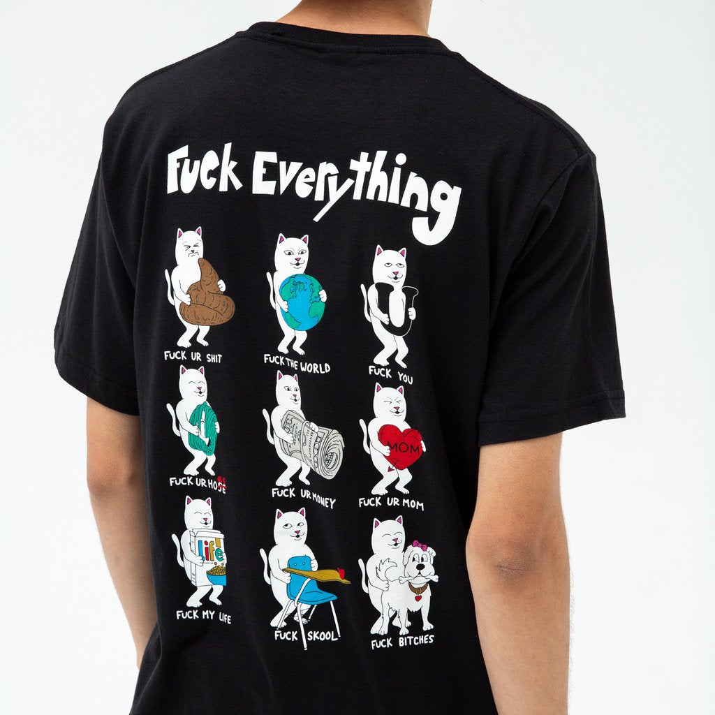 RIPNDIP - Fuck Everything Men's Tee, Black