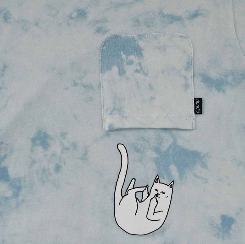 RIPNDIP - Falling For Nermal Men's Pocket Tee, Sky - The Giant Peach