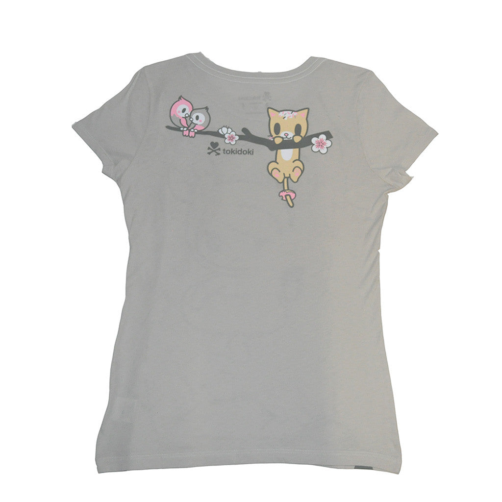 tokidoki - Fiori Dolci Women's Tee, Grey - The Giant Peach