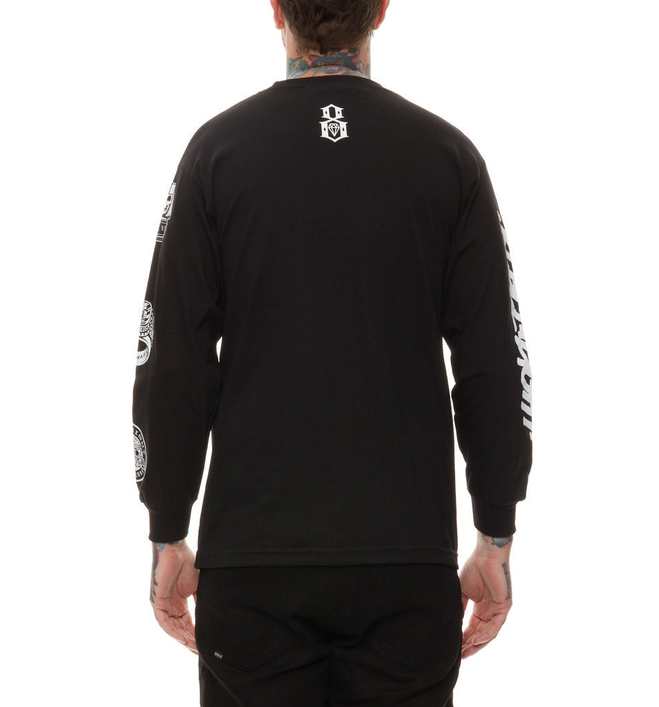 REBEL8 - Forever Fucked Men's L/S Shirt, Black - The Giant Peach