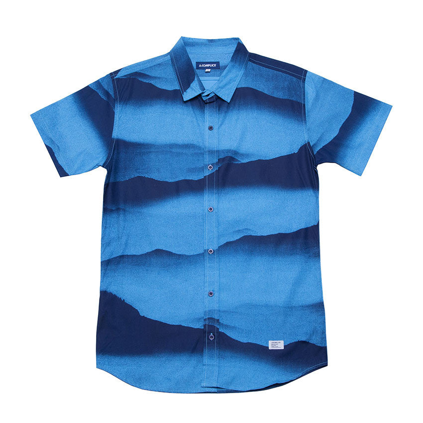 Akomplice - Freedom Mountain Men's Button Up, Green/Navy - The Giant Peach