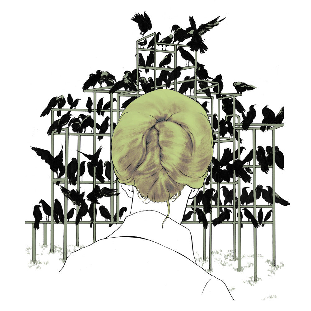 FIFTY24SF Gallery - Tomer Hanuka Birds Women's Shirt, White - The Giant Peach