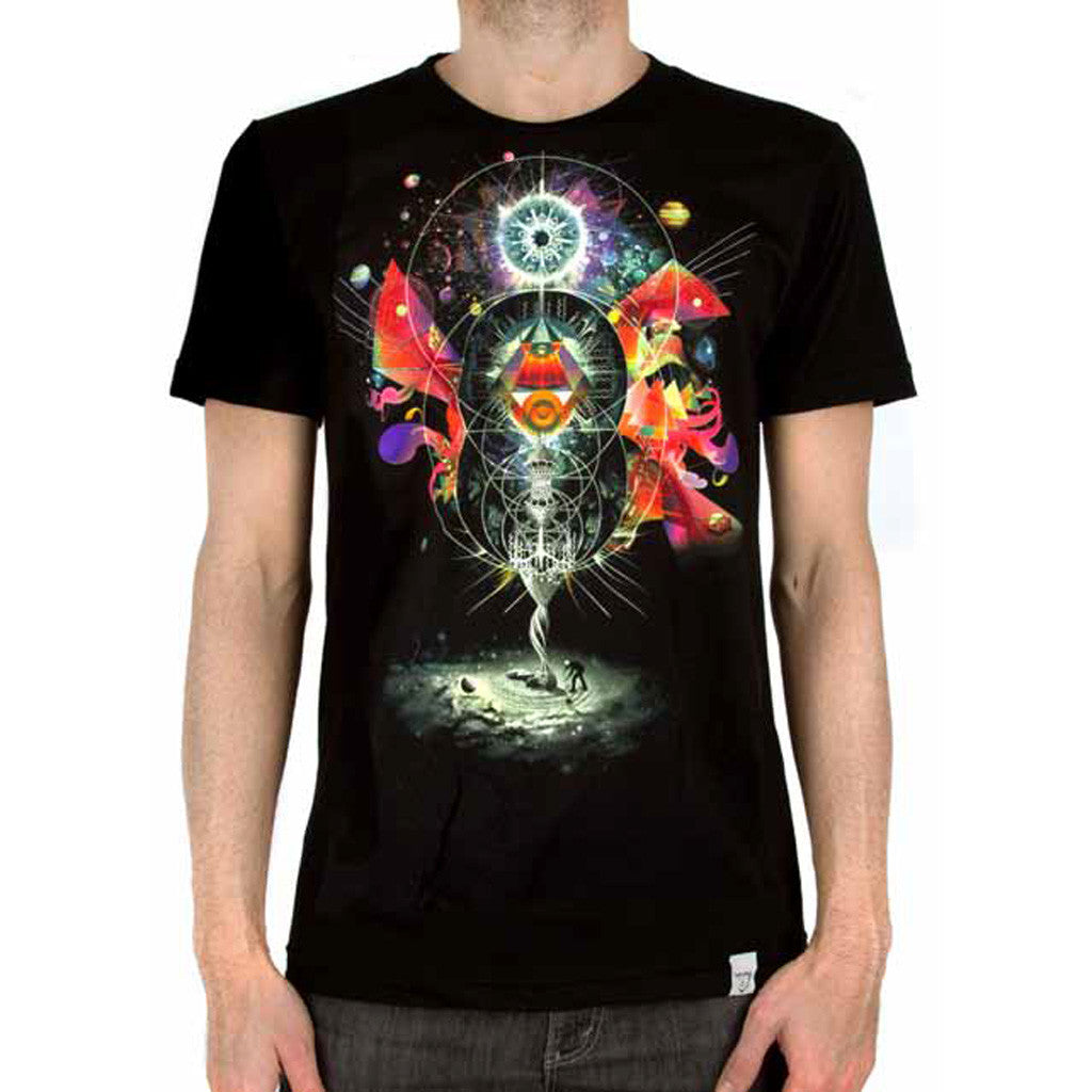 Imaginary Foundation - Geo Men's Shirt, Black - The Giant Peach