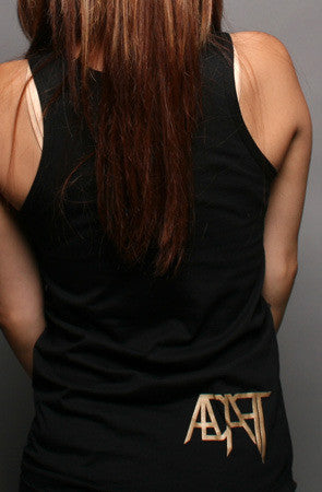 Adapt - Gold Blooded Women's Tank Top, Black - The Giant Peach