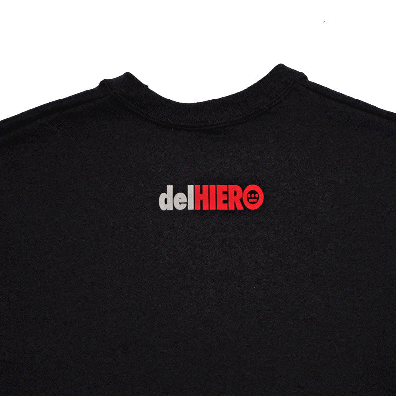 delHIERO - Splatter Men's Crewneck Sweatshirt, Black - The Giant Peach