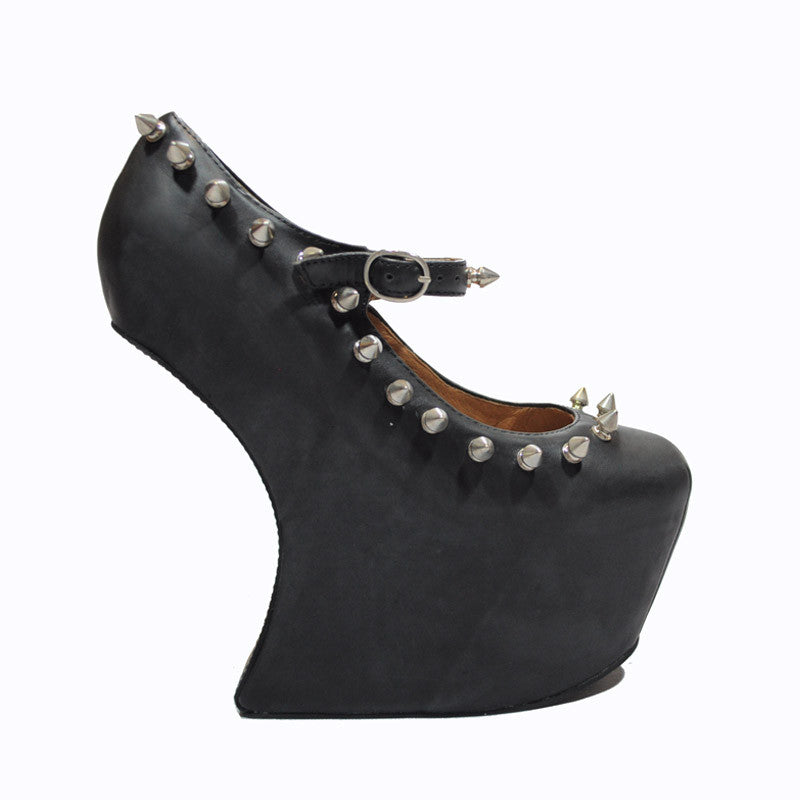 Jeffrey Campbell Night Spike Women s Shoes Black Silver The Giant Peach