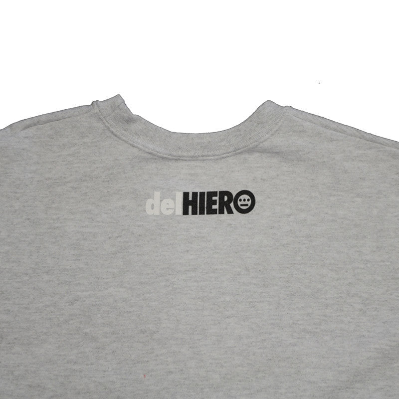 delHIERO - Splatter Men's Crewneck Sweatshirt, Heather Grey - The Giant Peach